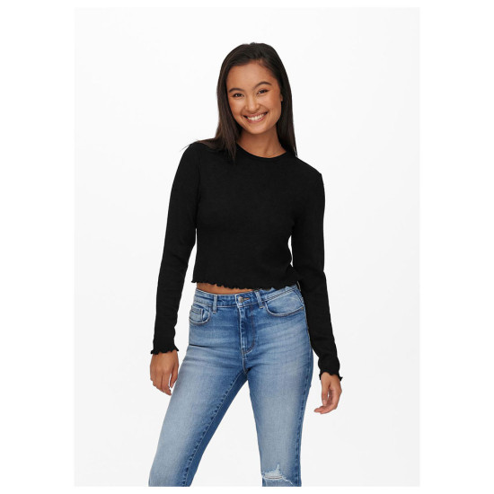 Only Γυναικεία μακρυμάνικη μπλούζα crop Only Γυναικεία μακρυμάνικη μπλούζα crop